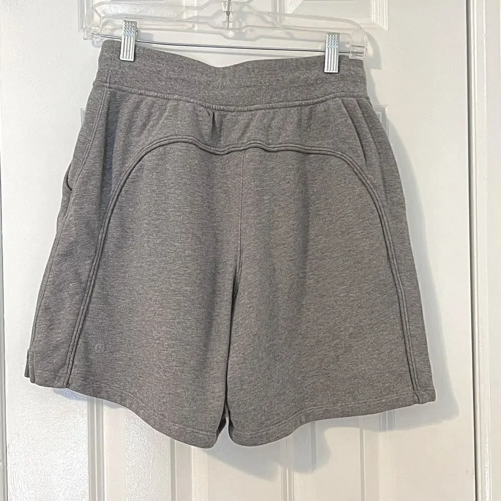 Lululemon High Rise Terry Sweat Shorts Grey 6 NWOT